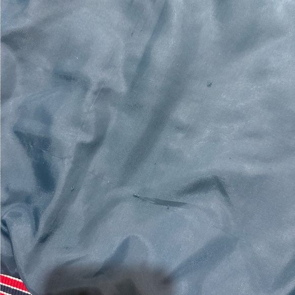 Vintage Earl-Gorn Nylon Bomber Jacket XL Navy Red Trim Retro Dearborn Hts MI - Picture 11 of 11